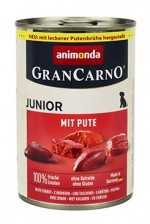 Animonda GRANCARNO konz. JUNIOR hov/krůt srdce 400g