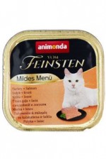 Animonda paštika pro Kastráty  krůta/losos kočka 100g