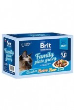 Brit Premium Cat D Fillets in Gravy Family Plate 1020g