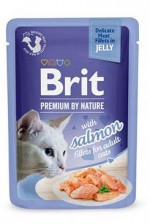 Brit Premium Cat D Fillets in Jelly with Salmon 85g