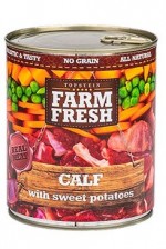 Farm Fresh Dog Calf with Sweet Potatoes konzerva 800g