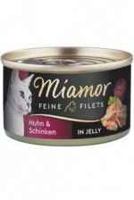 Miamor Cat Filet konzerva kuře+šunka v želé 100g