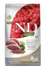 N&D Quinoa DOG Neutered M/L Duck&Broccoli&Asp. 2,5kg